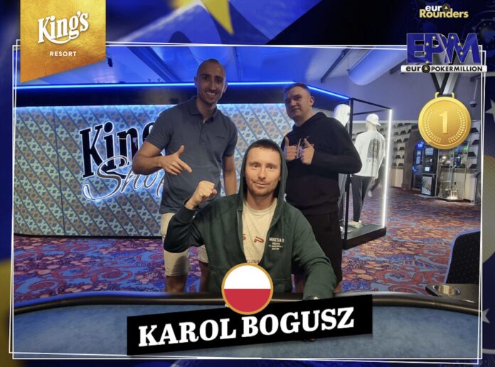 EPM €2MILLION Fiftystack Opener Sieger: Karol Bogusz (POL) EPM €2MILLION Fiftystack Opener Sieger: Karol Bogusz (POL)