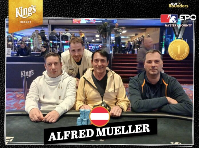 EPO Pot Limit Omaha - 4 der 6 Dealmaker - Alfred Müller, Alexander Offenloch, Robert Wirth, Bruno Miguel des Santos Caseiro, OMAHA4ROLLZ, Dirk Czakert - CROP