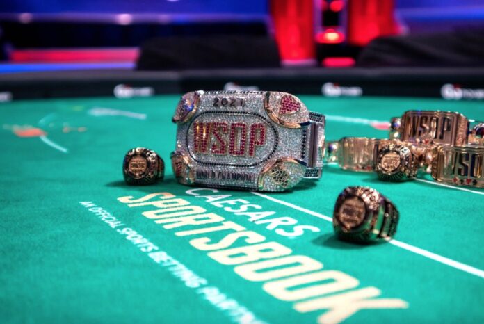 Poker Weltmeisterschaft Trophaeen Armbaender Ringe