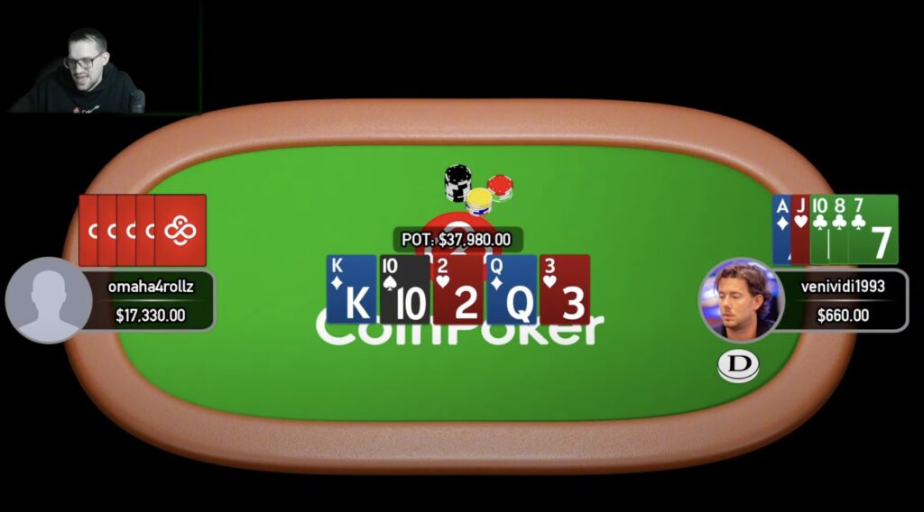 5-Card PLO omaha4rollz vs. venividi1993