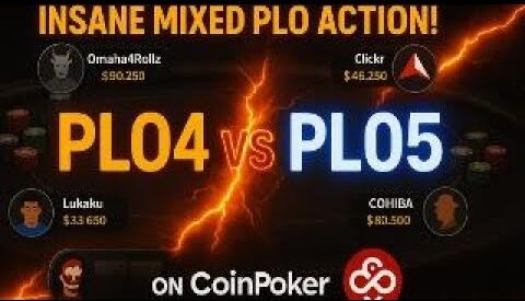 Bobby James Poker - CoinPoker YouTube High Stakes Video PLO4 PLO5