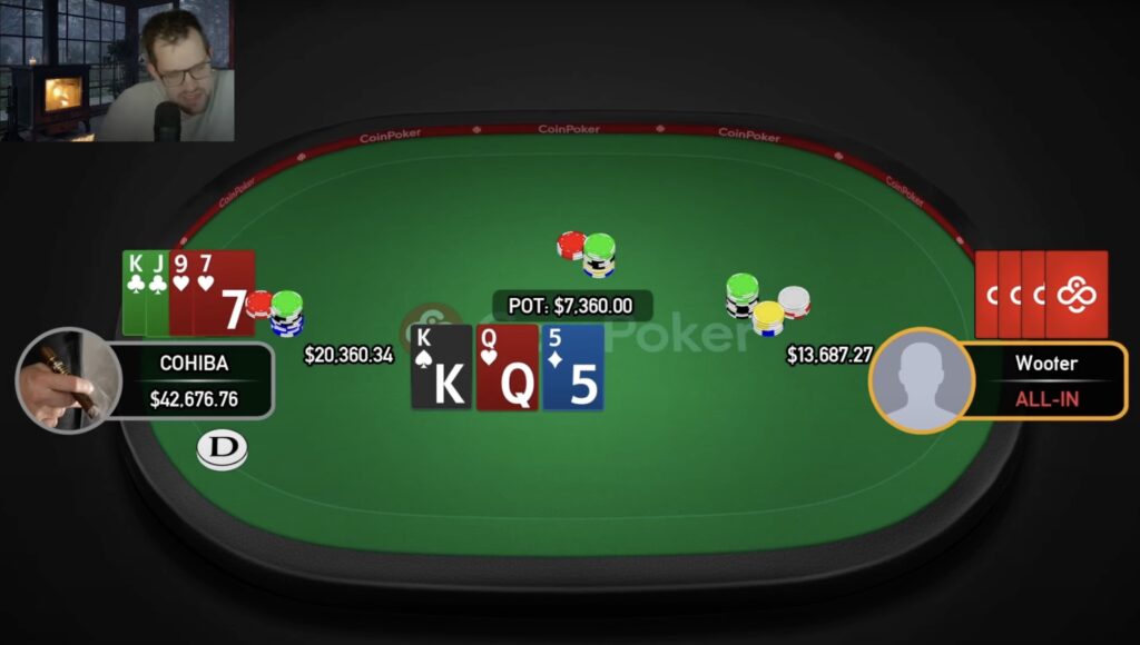 CoinPoker High Stakes: COHIBA vs. Wooter