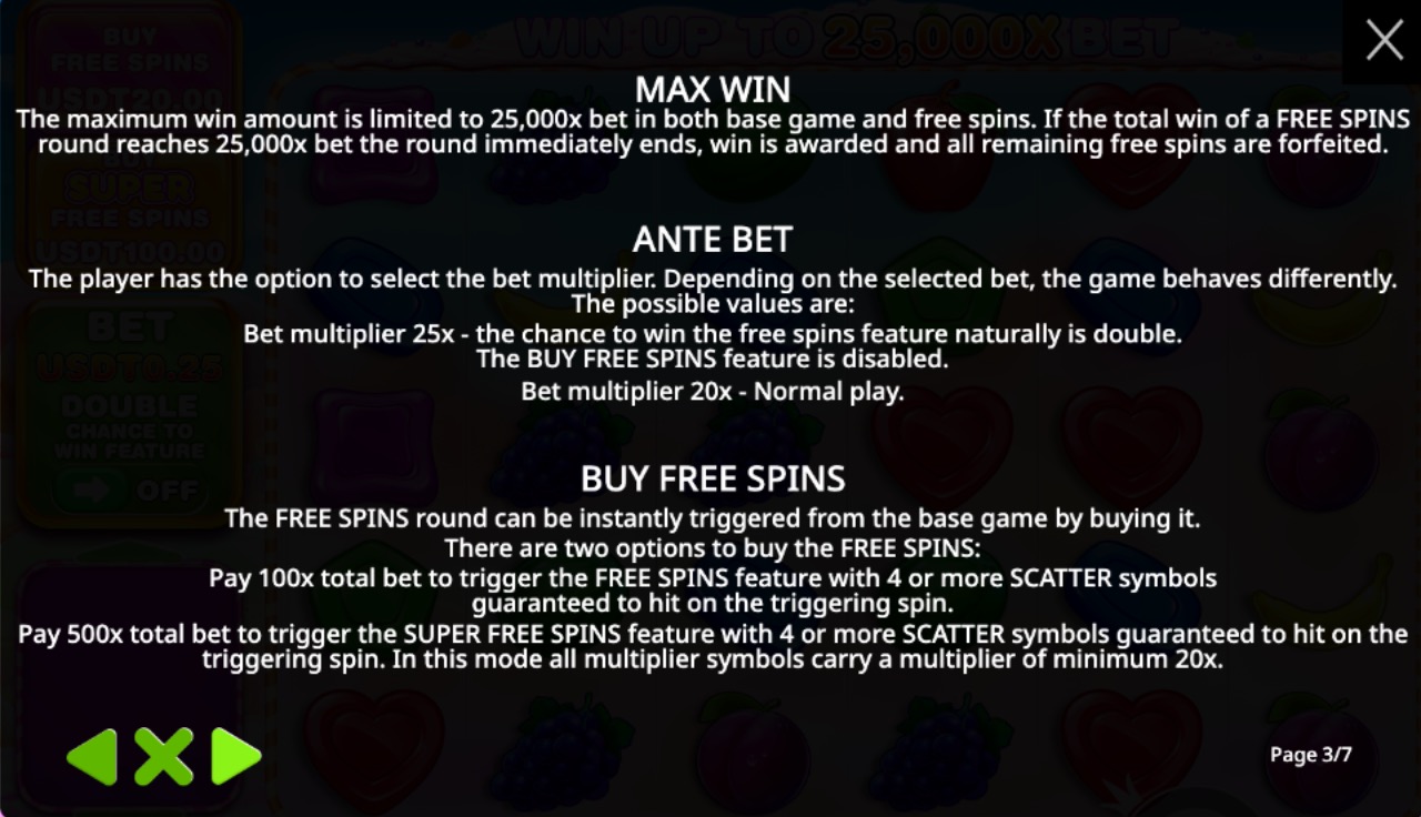 CoinPoker Casino - Sweet Bonanza Game Rules