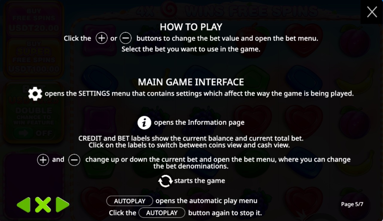 CoinPoker Casino - Sweet Bonanza Game Rules