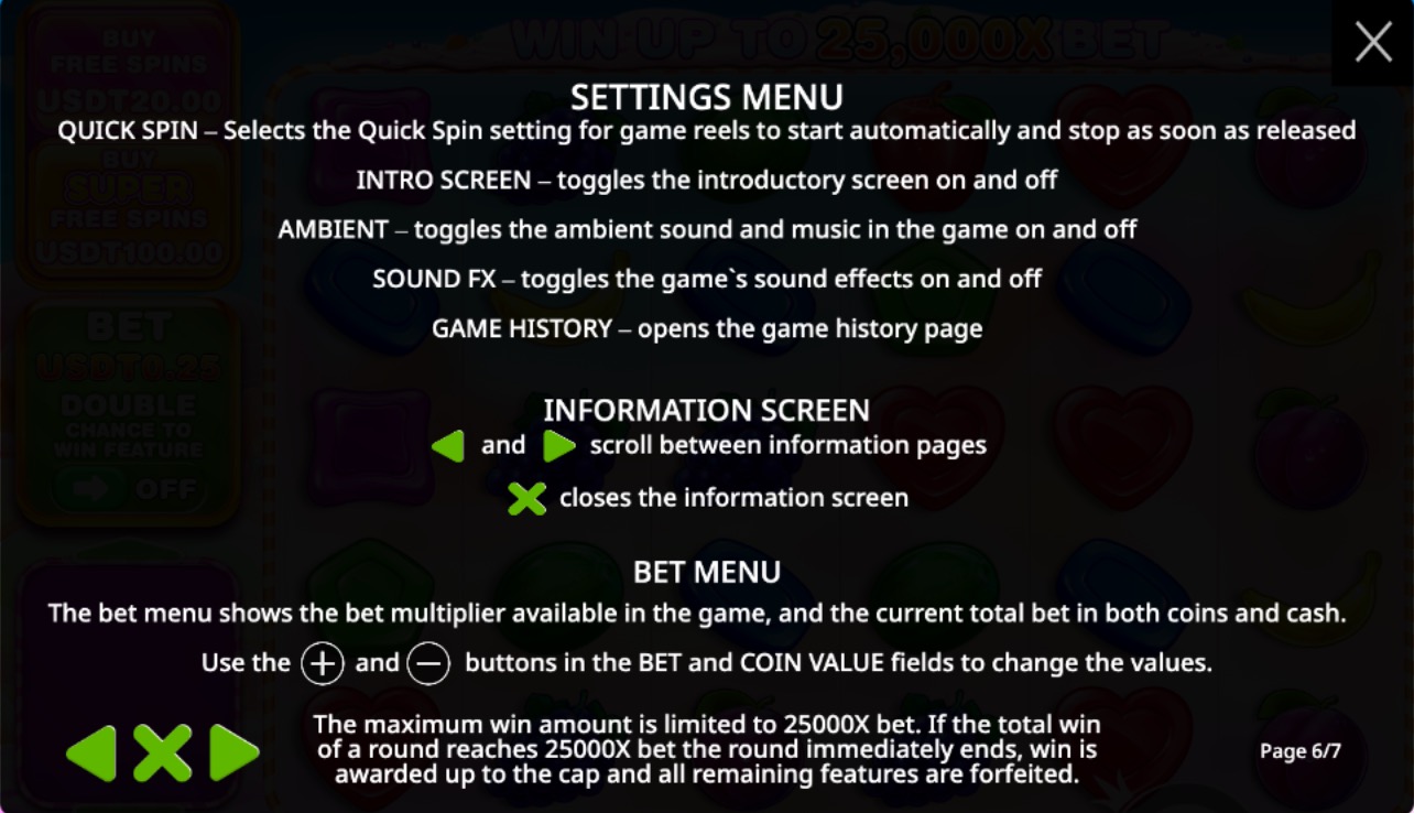 CoinPoker Casino - Sweet Bonanza Game Rules