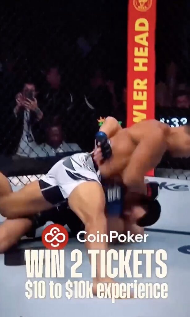 Paulo Costa CoinPoker $10 to $10k - $10.000 UFC Dream Package Las Vegas - Win 2 Tickets