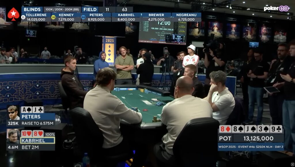 Die Rail im $250k Super High Roller füllt sich