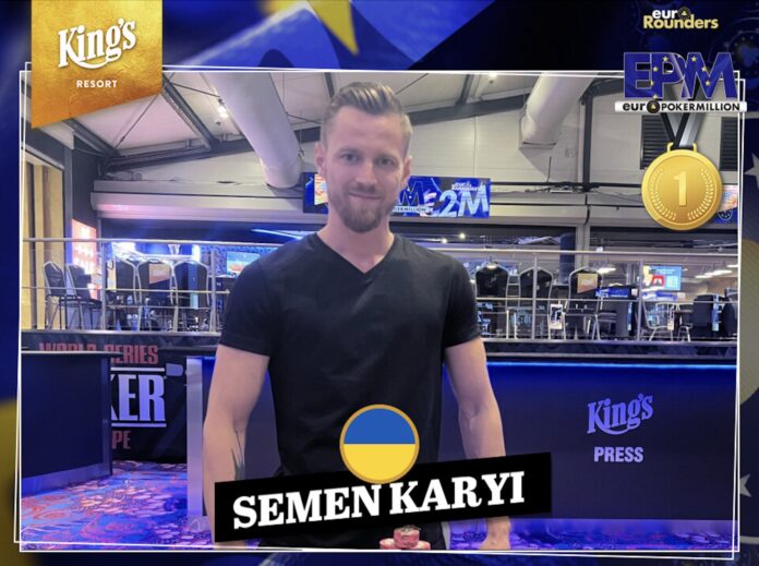 €2Million PLO Knockout Sieger: Semen Karyi (UKR)