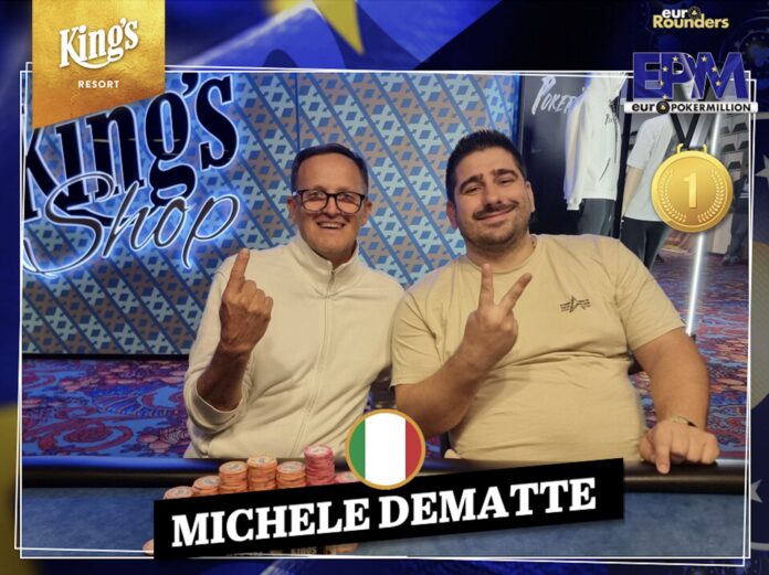 EPM €2Million Turbo Pot Limit Omaha Sieger (Even Deal): (v.l.n.r.) Michele Dematte (ITA), Krasimir Krastev (BUL)