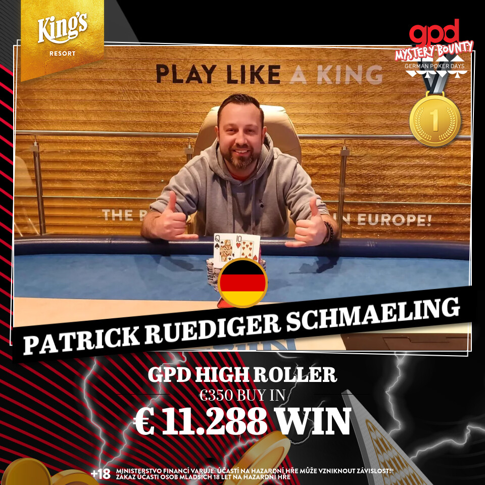 GPD High-Roller Sieger: Patrick-Schmäling