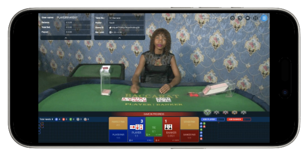 Live Baccarat Spieltisch
