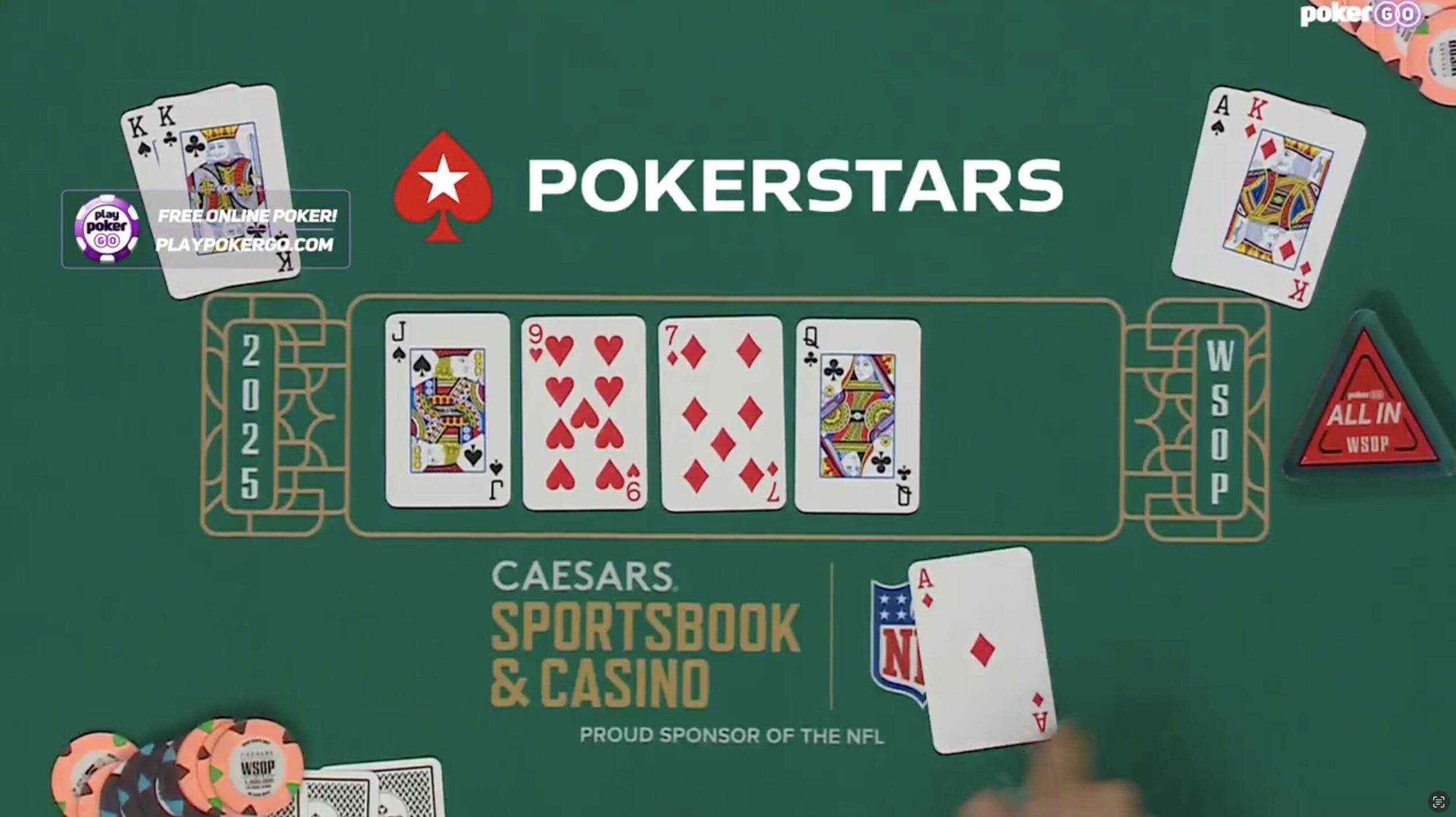 Michael Mizrachi WSOP Main Event 2025 Final Table - AK vs AA