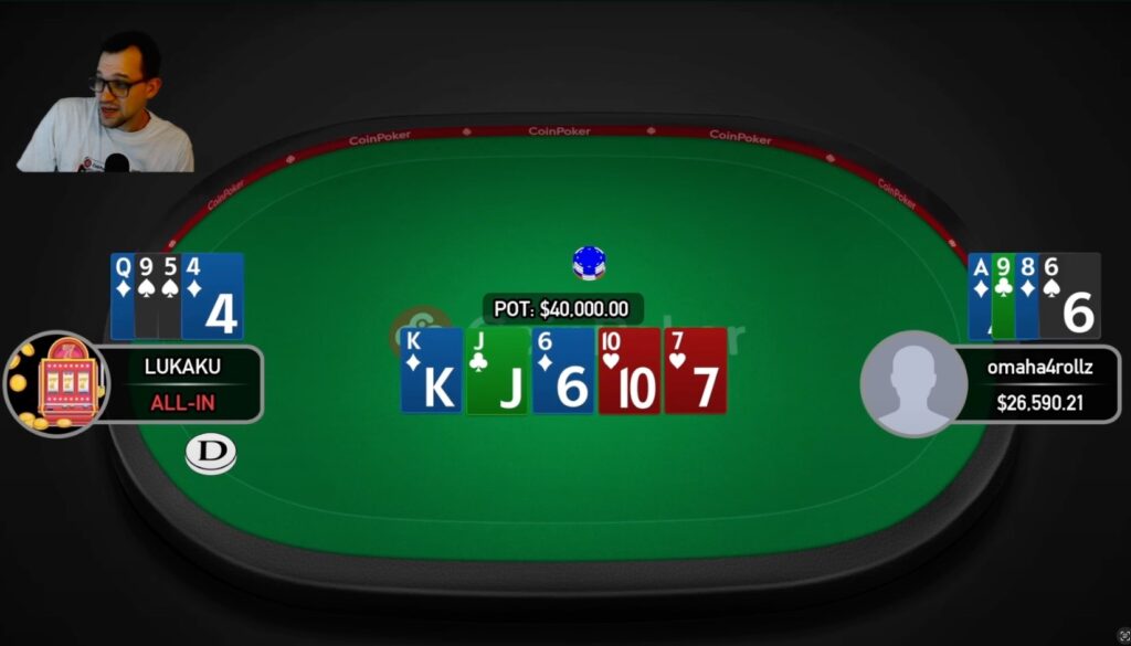 omaha4rollz vs. LUKAKU - CoinPoker Heads Up Duel PLO20000