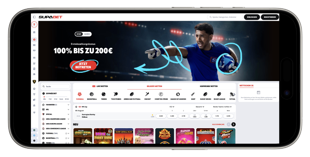 Wettanbieter ohne Lugas - Supabet