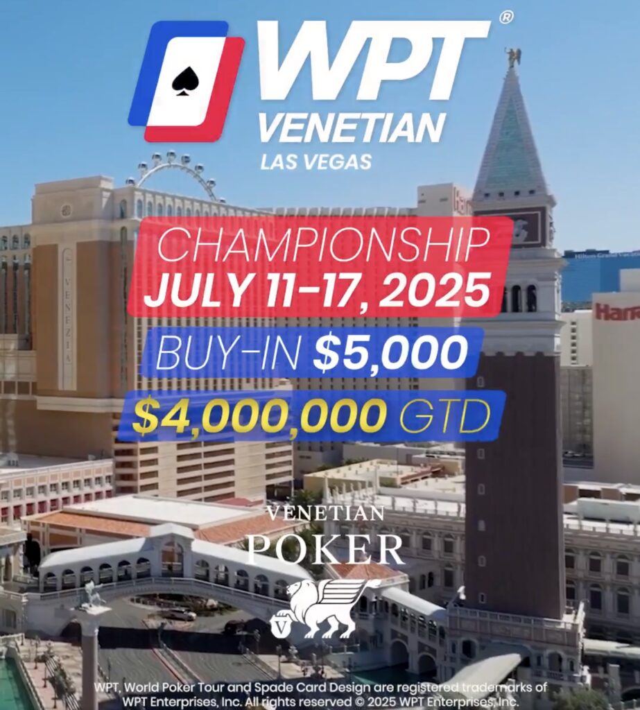 WPT Venetian Las Vegas Championship 2025 - The Venetian Poker Room