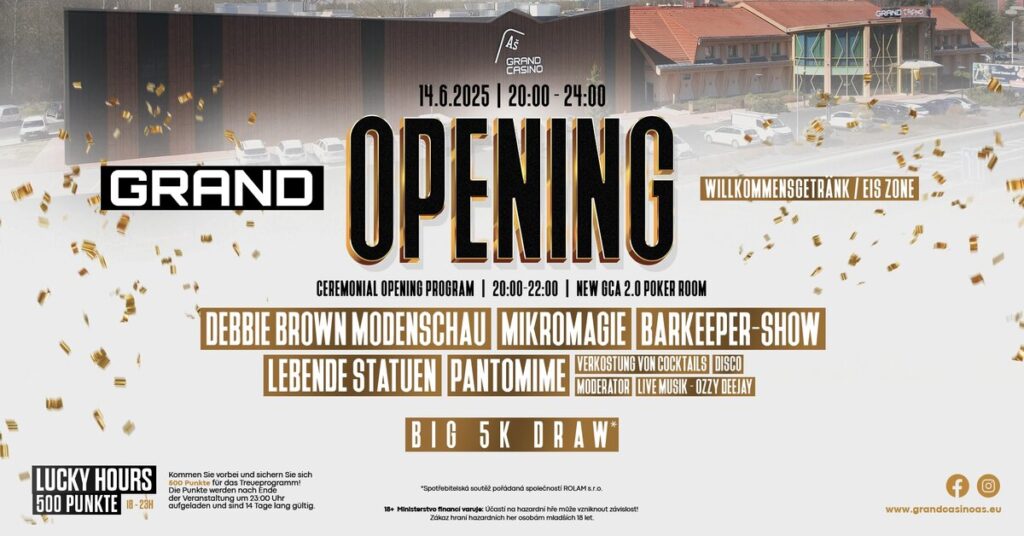 GCA Poker Grand Casino As - Grand Opening