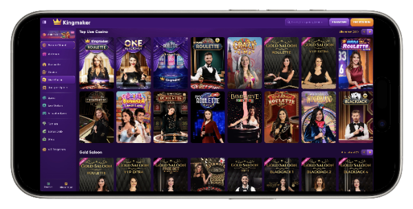 Kingmaker Live Casino